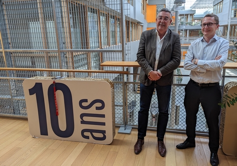 Mission Midy : Jean-Luc Beylat, Président de Systematic, a eu l'honneur de recevoir, le 9 juin 2023, le député du Plateau de Saclay, Paul Midy