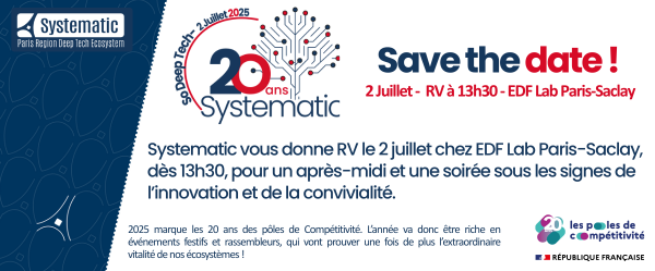 SAVE THE DATE&nbsp;! Le 2 juillet, Systematic fête ses 20 ANS au service de l’innovation et des Deep Tech&nbsp;!