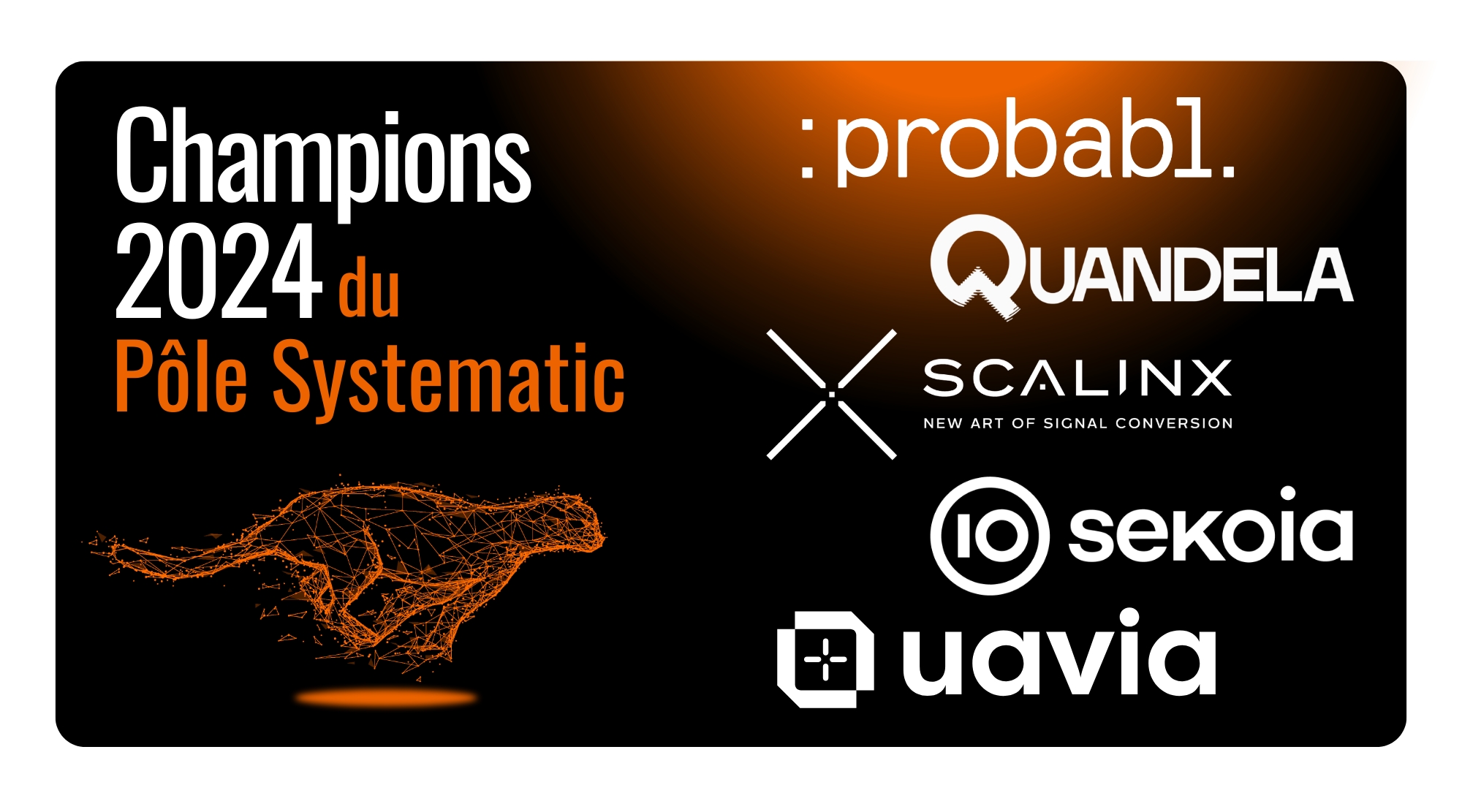 Champions du pôle Systematic Paris-Region&nbsp;: Probabl, Quandela, Scalinx, Sekoia.io et Uavia composent un palmarès 2024 d&rsquo;exception&nbsp;!